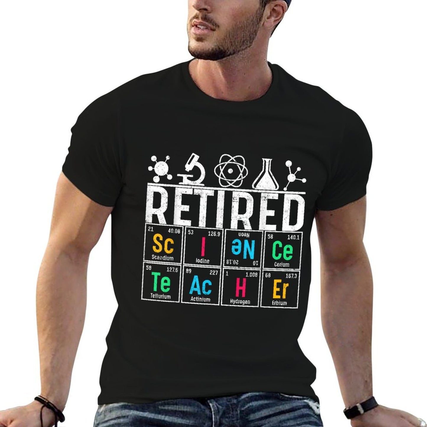 Retired Science Teacher Learning School Retirement Gift  High-quality Stitching T-Shirt