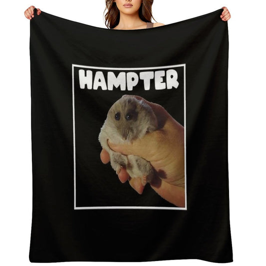 Hampter Meme Hamster Durable Throw Blanket