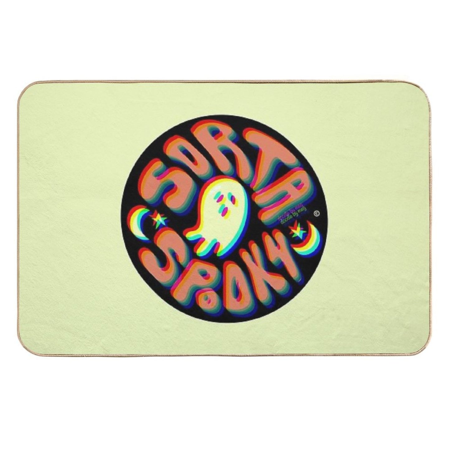 Sorta Spooky © 3D  Easy To Clean Bath Mat