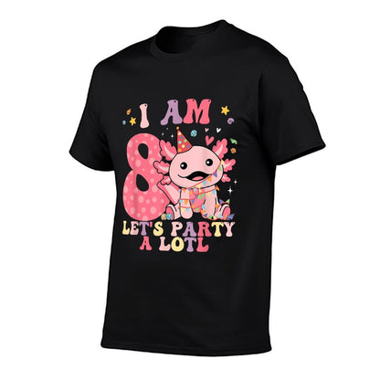 Kids Axolotl 8th Birthday - I M 8 Lets Party Alotl  Classic T-Shirt