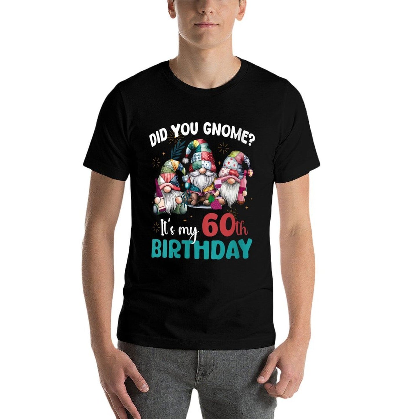 Womens Did You Gnome Its My 60th Birthday Gifts 60 Year Old Gnomes  Soft T-Shirt