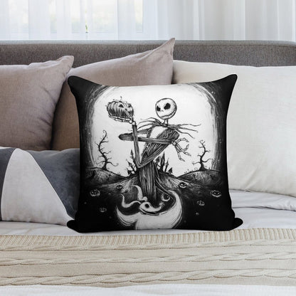 Halloween Tale Soft Washable Throw Pillow