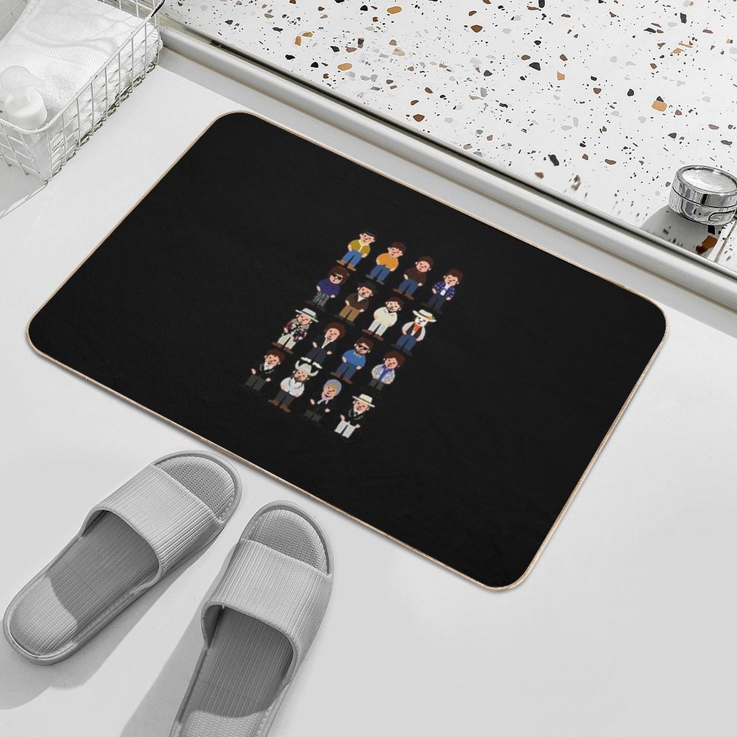The Multitudes of Bob Dylan  Non-Slip Bath Mat