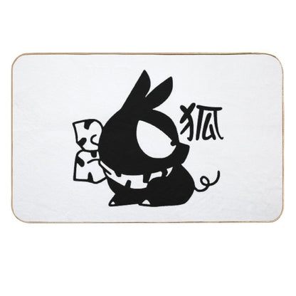 P-chan Pig Kanji Ranma 12  Versatile Bath Mat