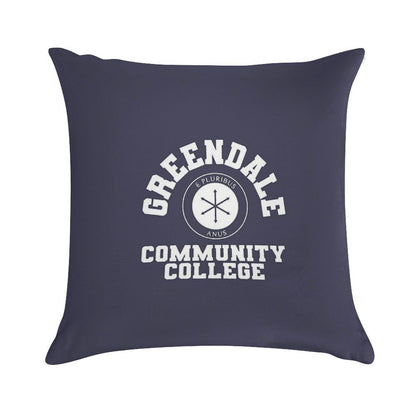 Greendale Community Collage Soft Ultra-Soft Texture Throw Pillow