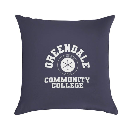 Greendale Community Collage Soft Ultra-Soft Texture Throw Pillow