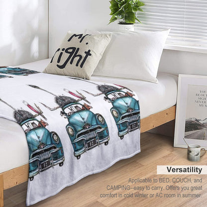 FJ Aussie Party Travel-friendly Throw Blanket