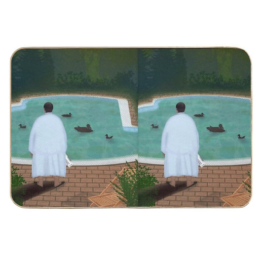 Him, with Those Ducks...  Toxin-Free Bath Mat