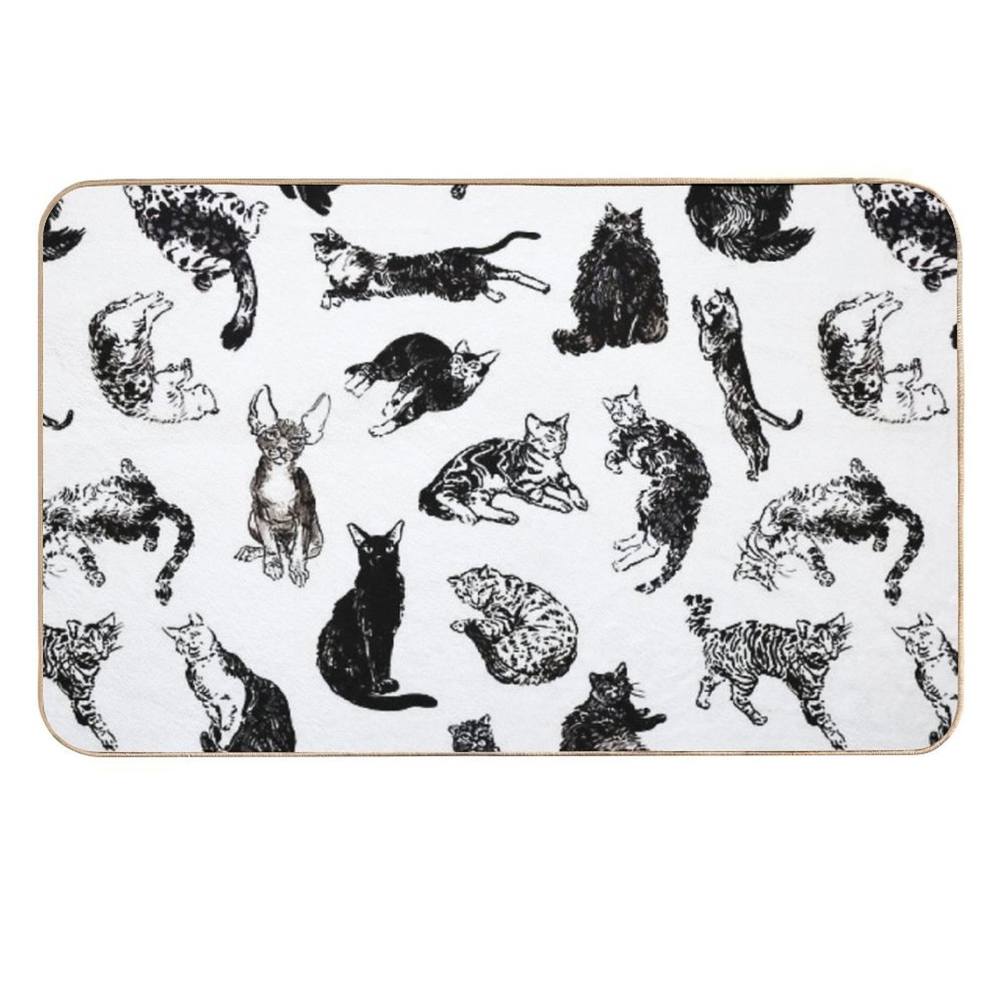 Kitty Kitty, Bang-bang!  Pet-Safe Bath Mat