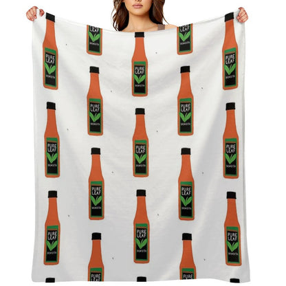 Pure Leaf Tea Plush Throw Blanket