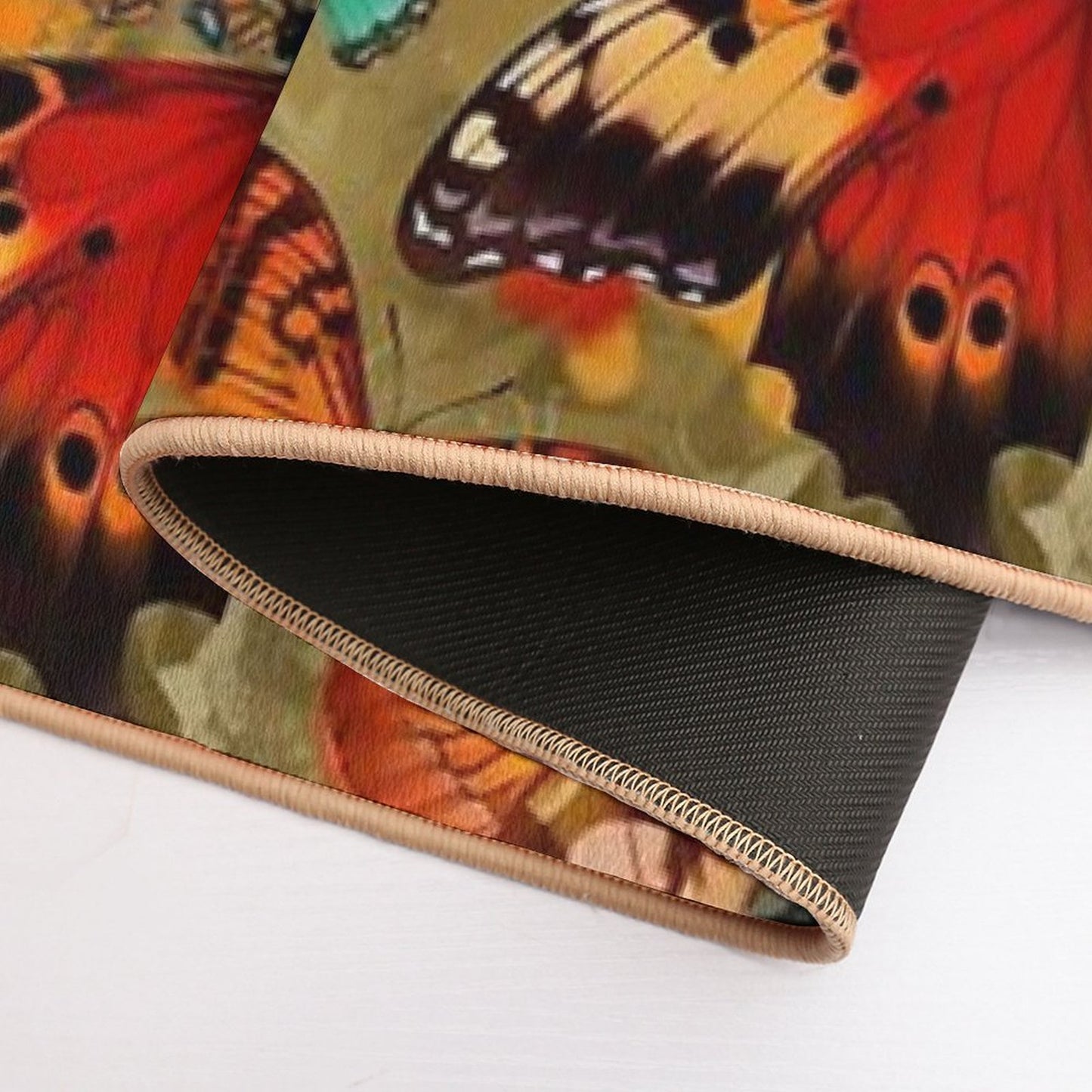 Embrace The Beauty of Bold Colors with Butterfly Prints  Versatile Bath Mat