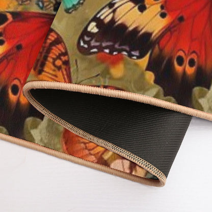 Embrace The Beauty of Bold Colors with Butterfly Prints  Versatile Bath Mat