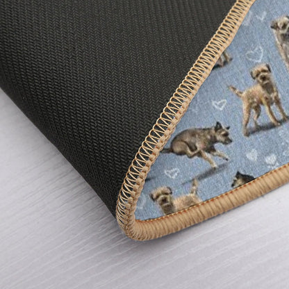 The Border Terrier  Rapid-Drying Bath Mat