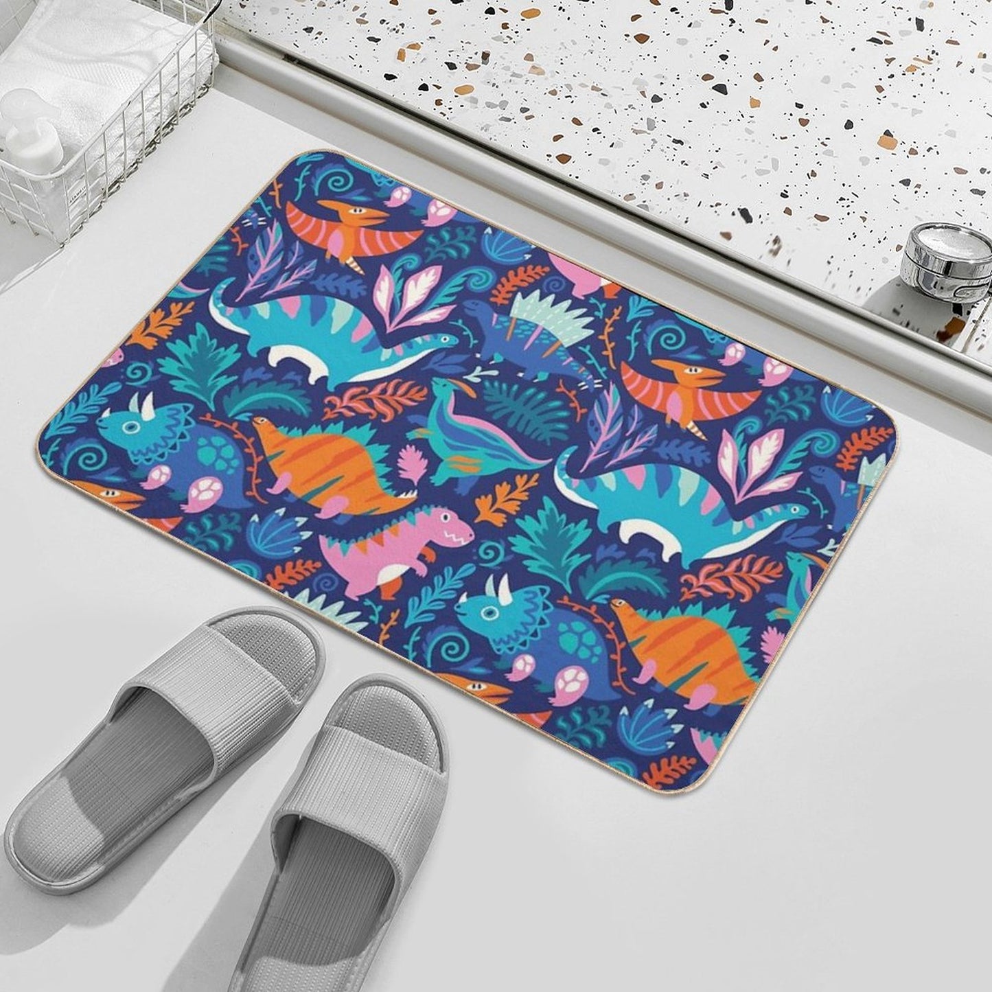Dino Team 1  Easy To Clean Bath Mat