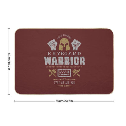 Keyboard Warrior  Repositionable Bath Mat