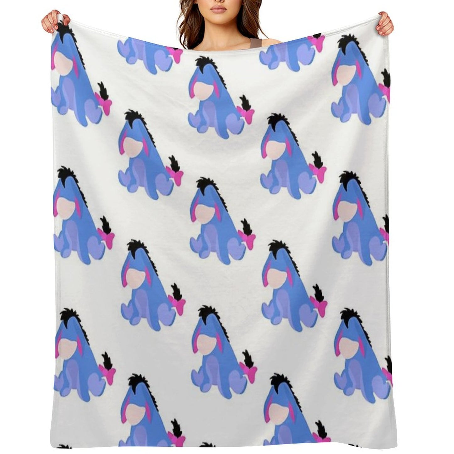 Sad Donkey Velvety-soft Throw Blanket