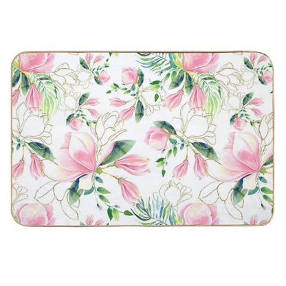 Peonies  Easy To Clean Bath Mat