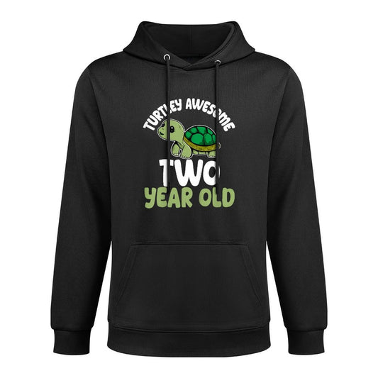 Turtley Awesome Two Years Old 2nd Birthday Party Turtle Kids Casual Wear Hoodie