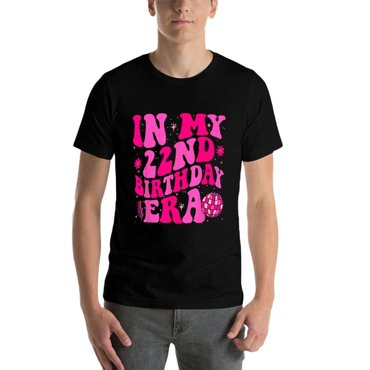 In My 22nd Birthday Era Groovy Twenty - Two 22 Years Old  Versatile T-Shirt