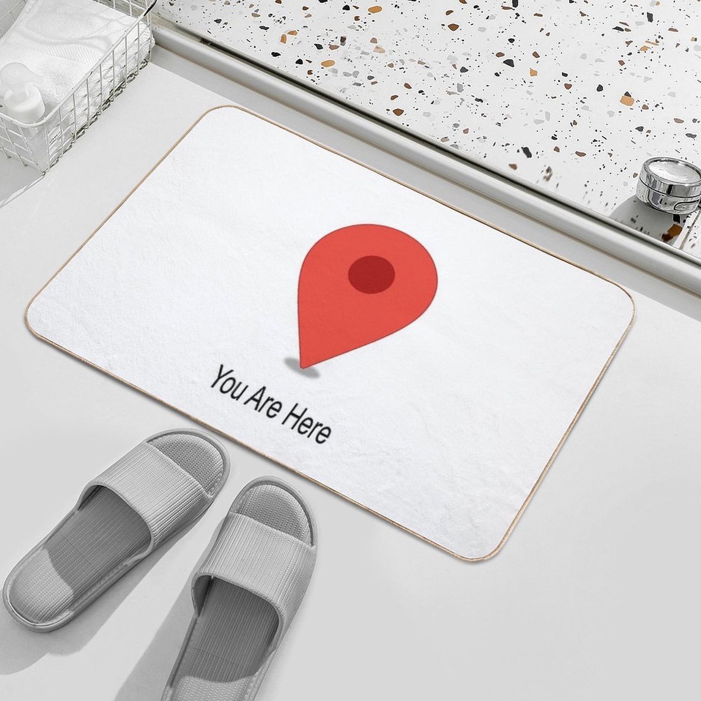 You Are Here  Absorbent Bath Mat