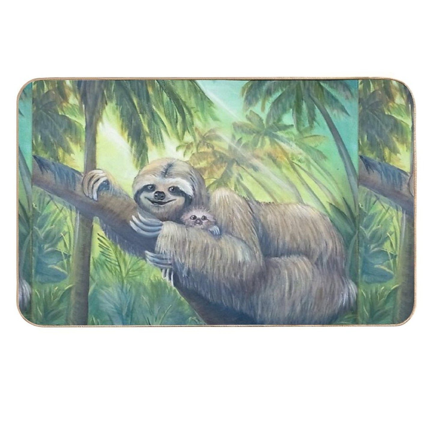 A Sloth Mother's Love  Toxin-Free Bath Mat