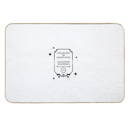 Dnd Constitution Roll  Easy To Clean Bath Mat
