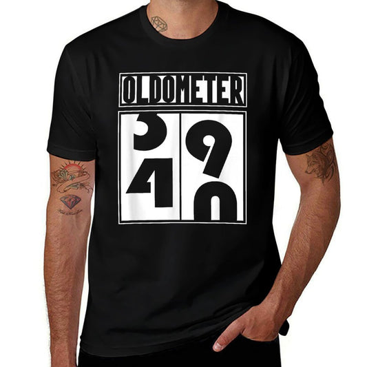 Oldometer 40th Birthday  Oversized Silhouette T-Shirt
