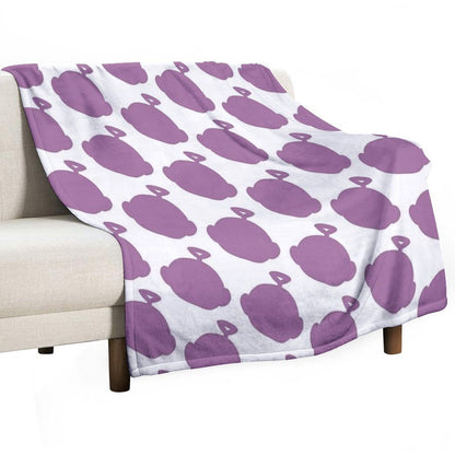 Tinky Winky Silhouette Machine-washable Throw Blanket