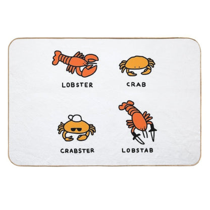 Lobster + Crab  Repositionable Bath Mat