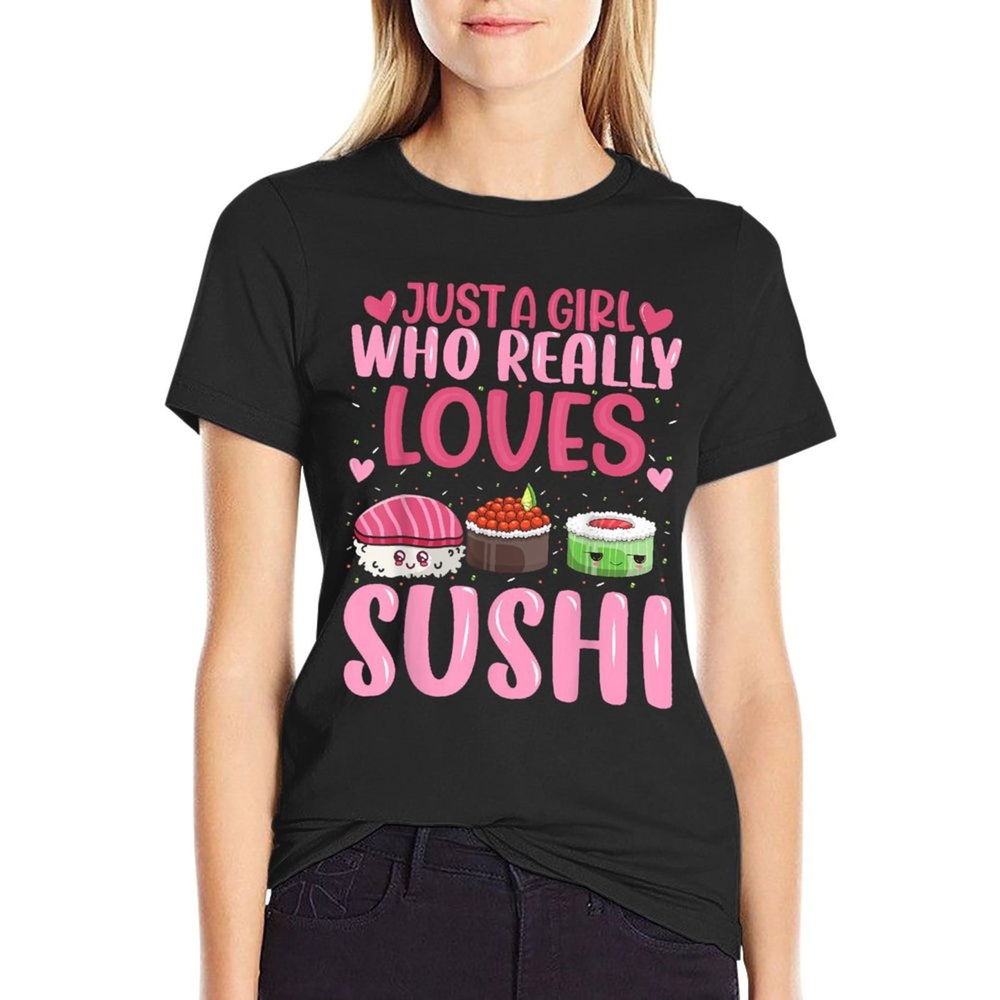 Japanese Sushi Lover - Just A Girl Who Really Loves Sushi  Vintage-inspired T-Shirt