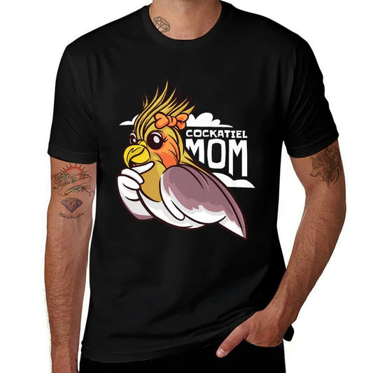 Cockatiel Bird Mom - Funny Bird Mom Premium  Graphic-printed T-Shirt