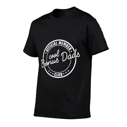 Official Member Cool Bonus Dads Club Funny Dad Fathers Day  Heathered Texture T-Shirt