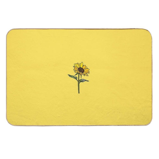 Little Aesthetic Sunflower  Toxin-Free Bath Mat