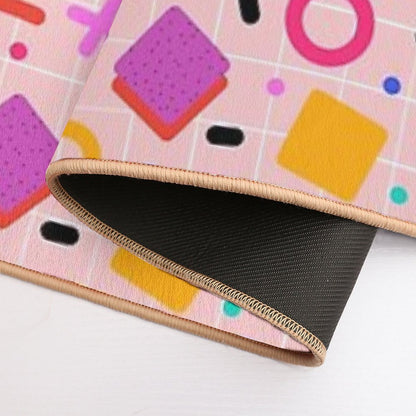 Retro Bright Memphis Pattern  Odorless Bath Mat