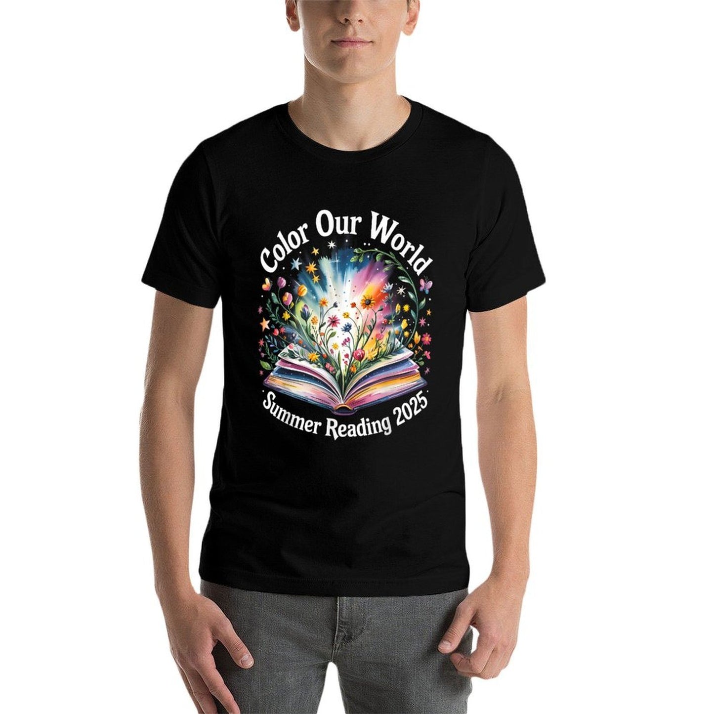 Color Our World Summer Reading 2025  Versatile T-Shirt