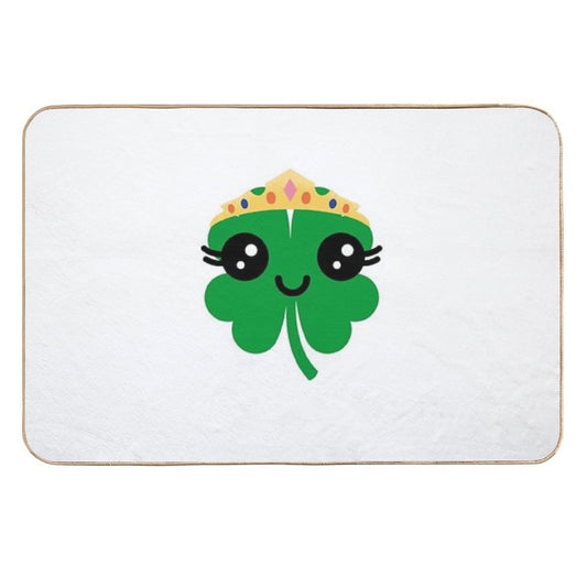 Cutesy Clover  Fade-Resistant Bath Mat