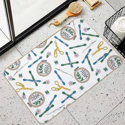 Embroidery  Embroidery Pattern  Embroidery Supplies  Slip-Resistant Bath Mat