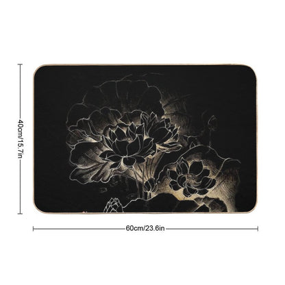 Gold Lotus  High-Traffic Bath Mat