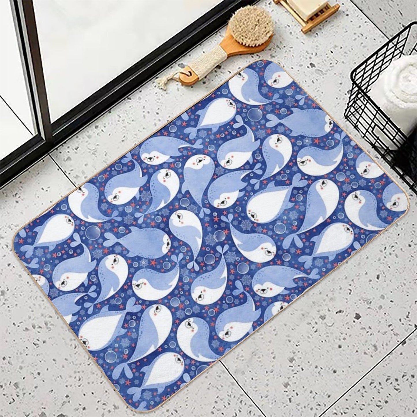 Swimming Seals  Absorbent Bath Mat