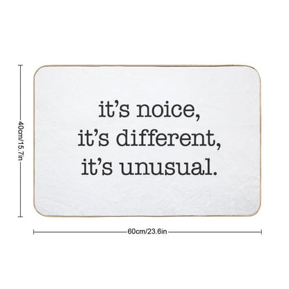 It’s Noice, It’s Different, It’s Unusual – Kath And Kim, Black Type  Easy To Clean Bath Mat