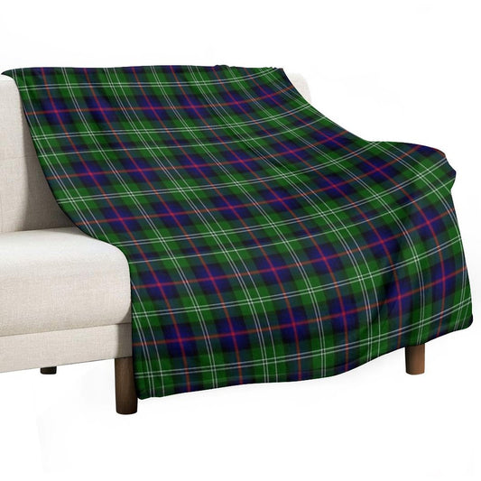 Clan Sutherland Tartan Easy Care Throw Blanket