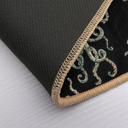 Green Octopus!  Repositionable Bath Mat