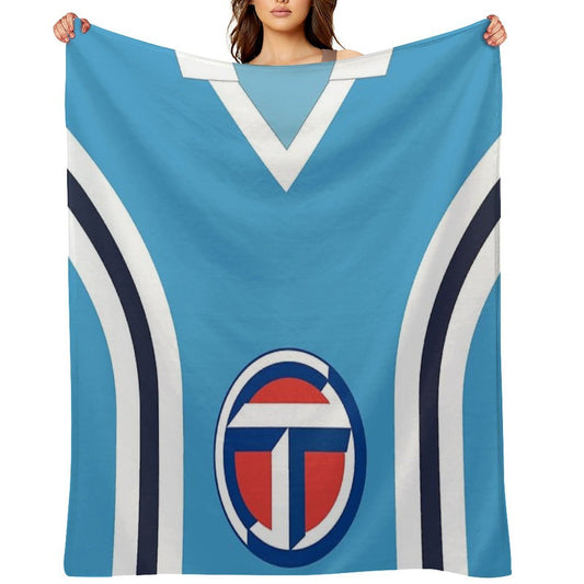 Coventry City Classic Blue Double Striped Kit 1975 - 1981 Anti-pilling Throw Blanket