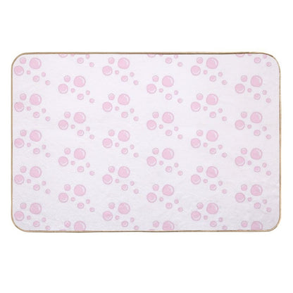 Pink Bubbles Collection  Toxin-Free Bath Mat