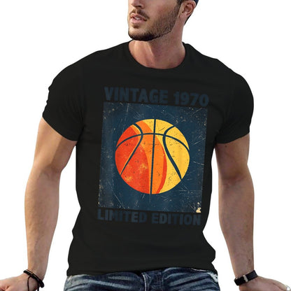 Classic Retro Vintage 1970 Basketball Lover Limited Edition  Slim-fit Cut T-Shirt