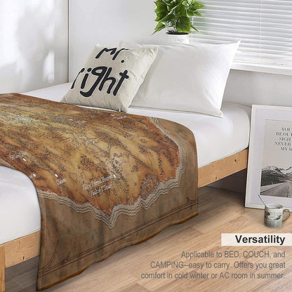 Map of Ancient Kalimdor after The Ordering of Azeroth Shrink-resistant Throw Blanket