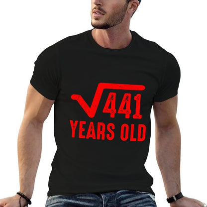 Square Root of 441  21st Birthday T (Red)  Moisture-wicking T-Shirt