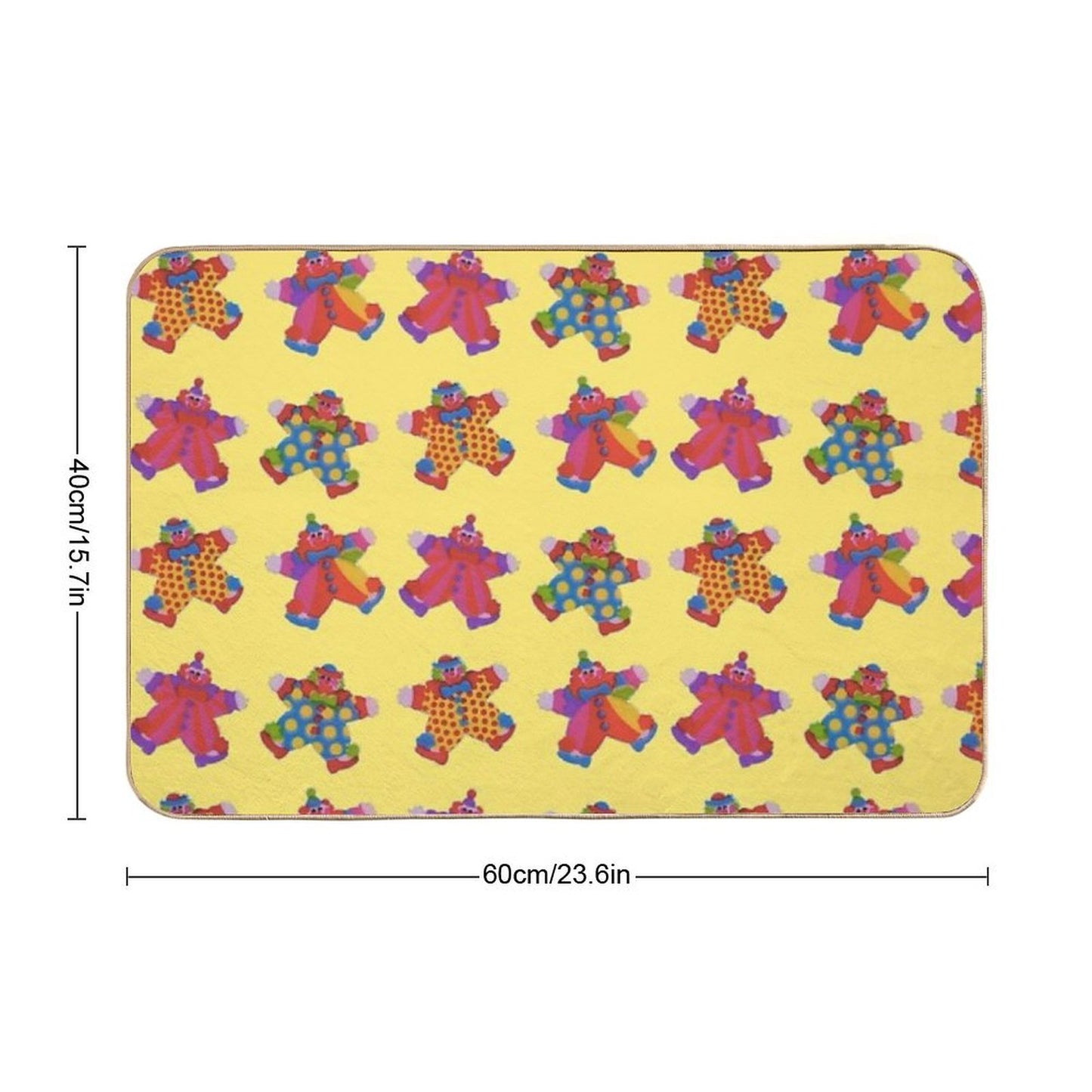 Clown Set  Repositionable Bath Mat