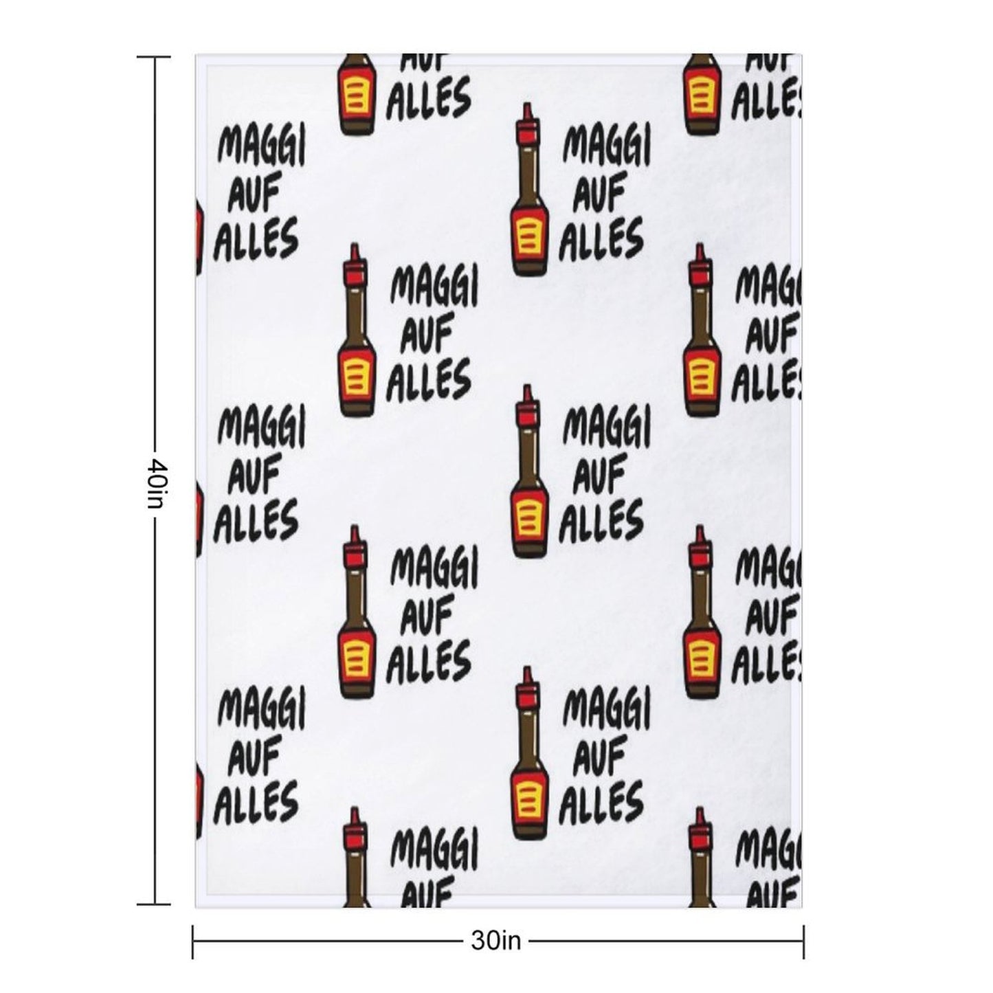 Maggi Auf Alles (Deutsch) Durable Throw Blanket