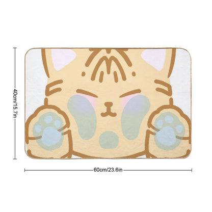 Cute Kitties Cat Sticker  Absorbent Bath Mat